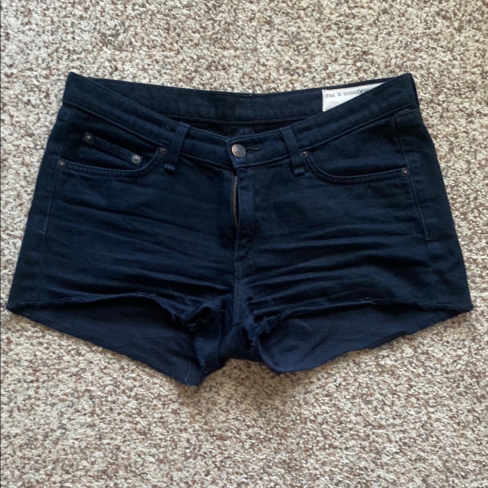 Rag & bone Black Denim Shorts